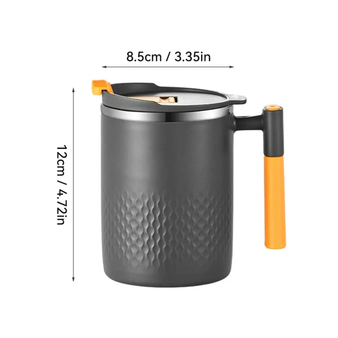 Copo Térmico Dupla Camada De Inox Com Alça Copo Termico Dupla Camada De Inox Com Alça LightHousi Cinza Escuro 450ml