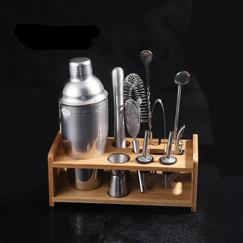 Coqueteleira De Inox Prata Coqueteleira De Inox Prata LightHousi 750ml-11 peças