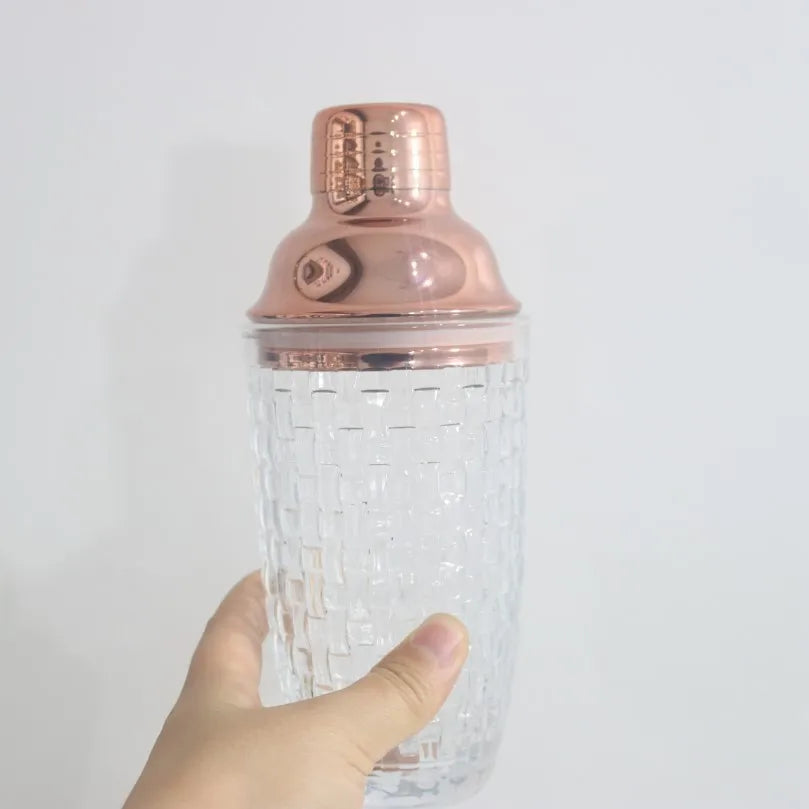 Coqueteleira de Vidro À Prova De Vazamentos Coqueteleira de Vidro À Prova De Vazamentos LightHousi Rose Gold