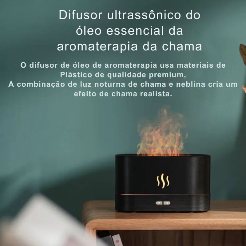 Difusor de Aromas Elétrico Fogo 180ml Difusor de Aromas Elétrico Fogo 180ml Design & Casa