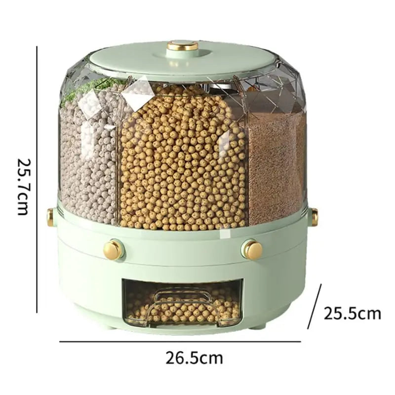 Dispensador Giratório Porta Alimentos e Cereais 6,5kg Dispensador Giratório Porta Alimentos e Cereais 6,5kg LightHousi
