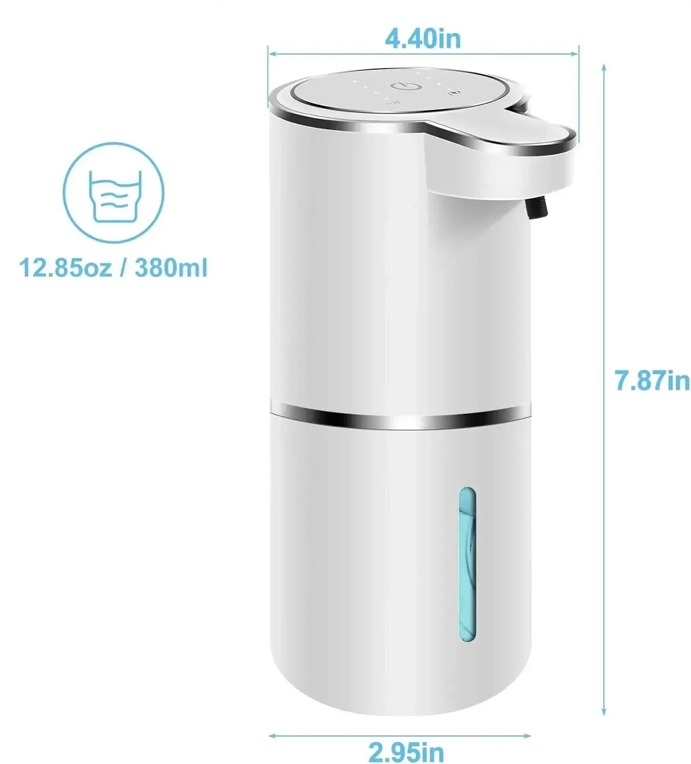 Dispenser Para Sabonete Liquido Automático 380ml Dispenser Para Sabonete Liquido Automático 380ml LightHousi