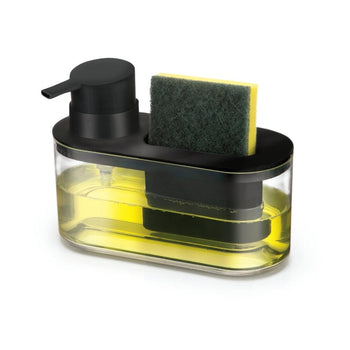 Dispenser Porta Detergente e Esponja Preto Dispenser Porta Detergente e Esponja Preto Design & Casa