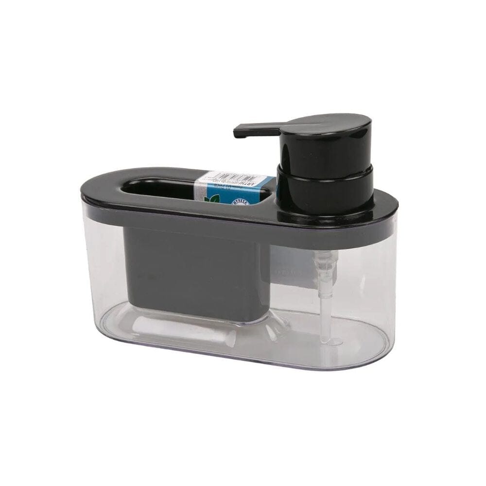 Dispenser Porta Detergente e Esponja Preto Dispenser Porta Detergente e Esponja Preto Design & Casa