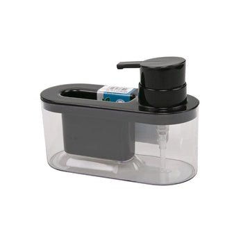 Dispenser Porta Detergente e Esponja Preto Dispenser Porta Detergente e Esponja Preto Design & Casa