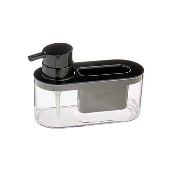 Dispenser Porta Detergente e Esponja Preto Dispenser Porta Detergente e Esponja Preto Design & Casa