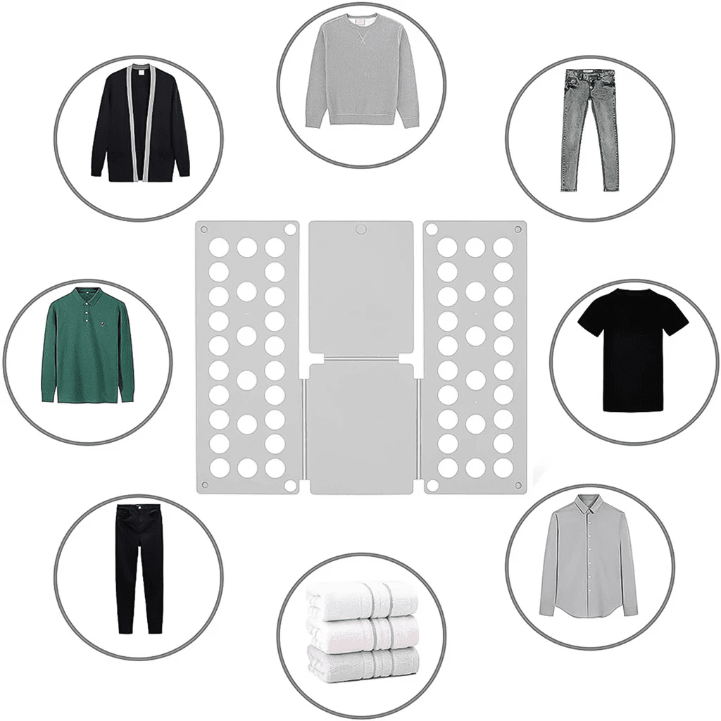 Dobrador de Roupa Dobra Fácil Branco Coleção Closet- Dobrador de Roupa Dobra Fácil Branco Design & CasaColeção Coi