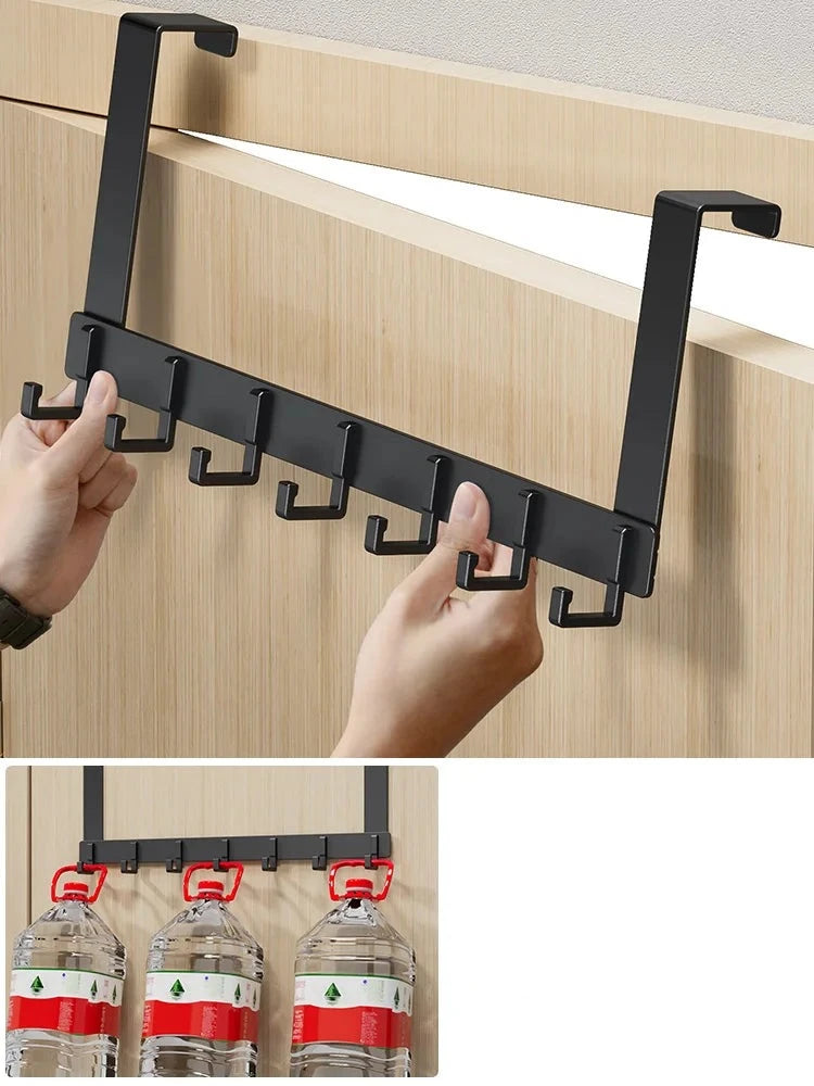 Door Behind Hook Storage Wall Hanging Clothes Hanger Coat Hook Punch-free Hanger Bedroom Organizer Storage Kitchen Accessories Design & Casa