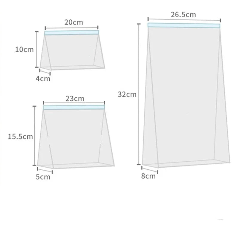 Embalagem para Alimentos Transparente Com Fechamento Zíper Embalagem para Alimentos Transparente Com Fechamento Zíper LightHousi