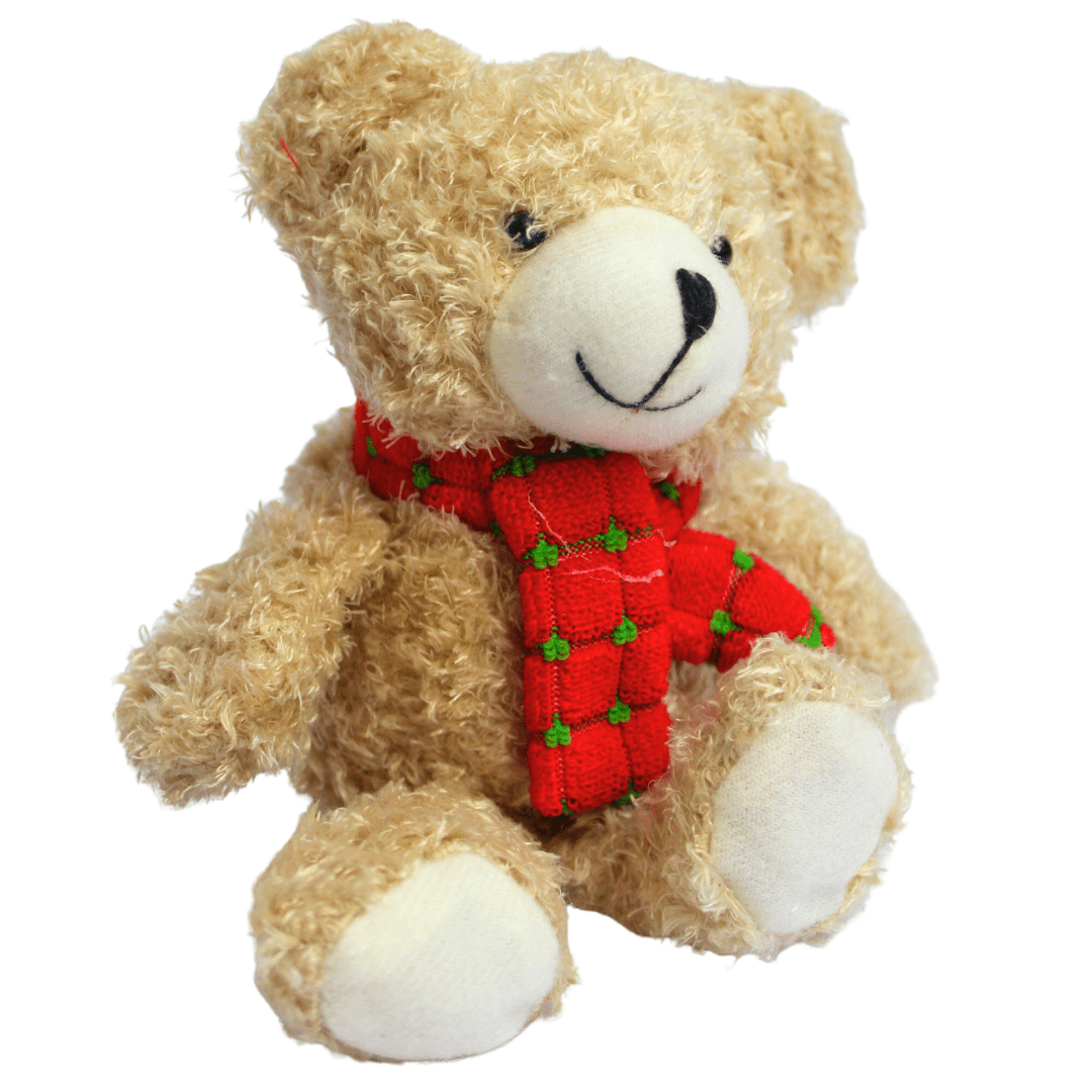 Enfeite de Árvore Urso de Pelúcia Tábua de Carne com Decoração Natalina Design & Casa