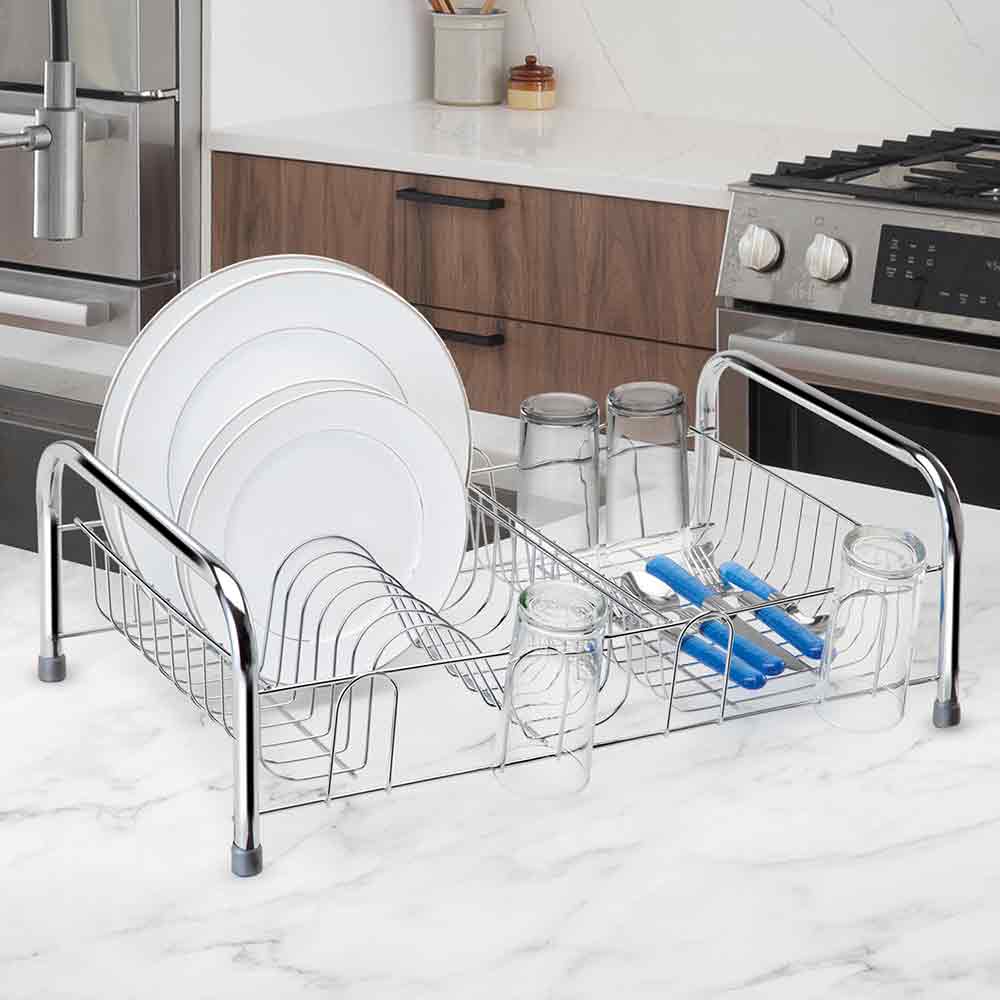 Escorredor de Louça Para Bancada Escorredor de Louça Para Bancada Design & Casa Cromado