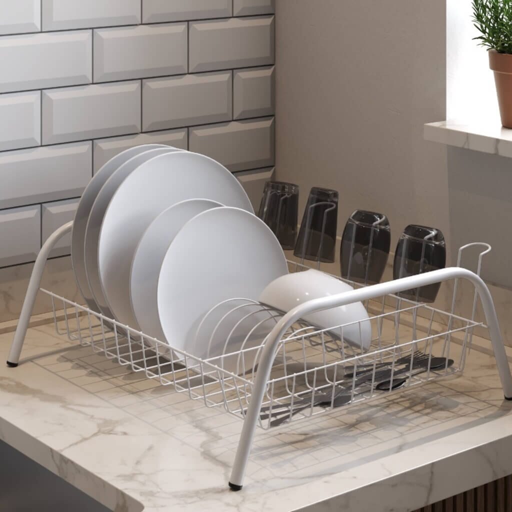 Escorredor de Louça Para Pratos E Copos Escorredor de Louça Para Pratos E Copos Design & Casa Branco