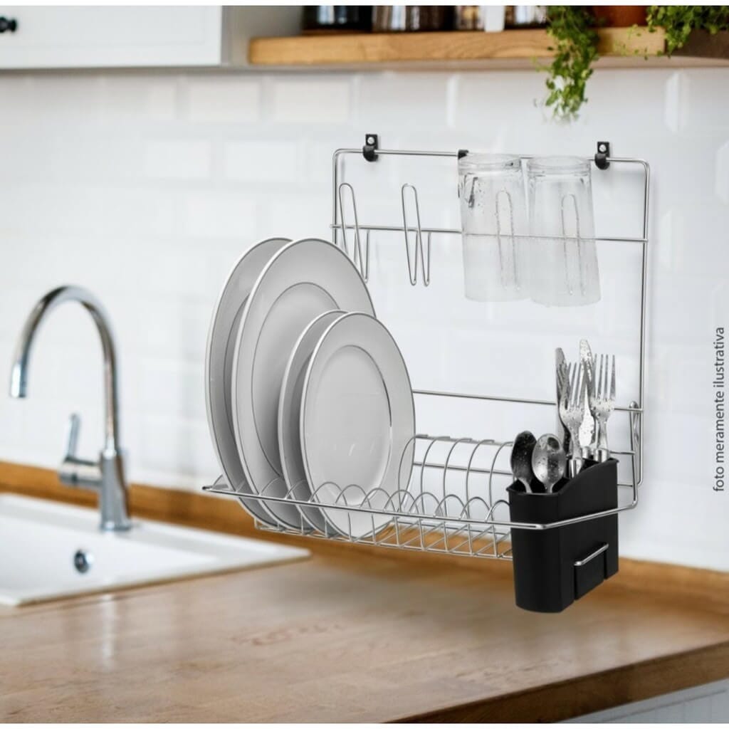 Escorredor De Louça Suspenso Dobrável Escorredor De Louça Suspenso Dobrável Design & Casa