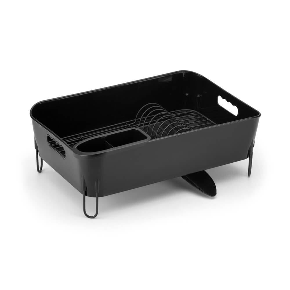 Escorredor de Louças Preto Com Porta Talheres Escorredor de Louças Preto Com Porta talheres Design & Casa