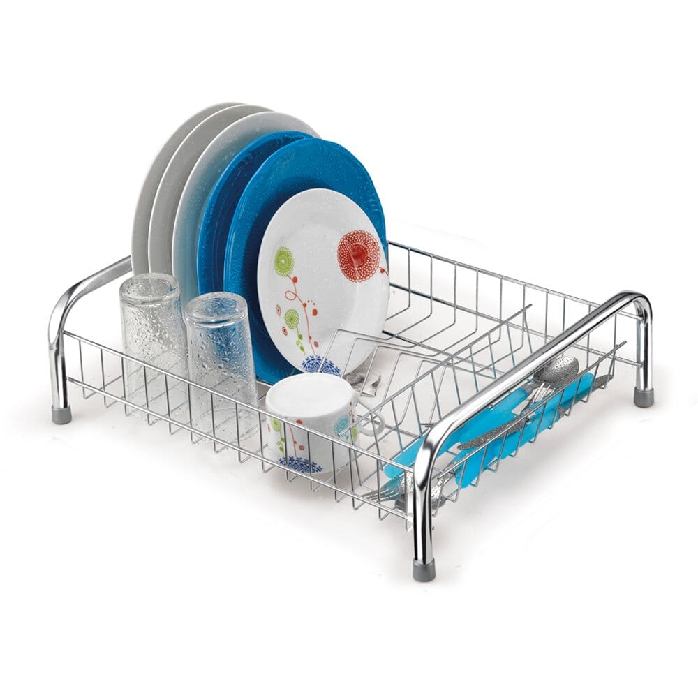 Escorredor de Pratos Talheres e Copos Cromado Escorredor de Pratos Talheres e Copos Cromado Design & Casa Cromado