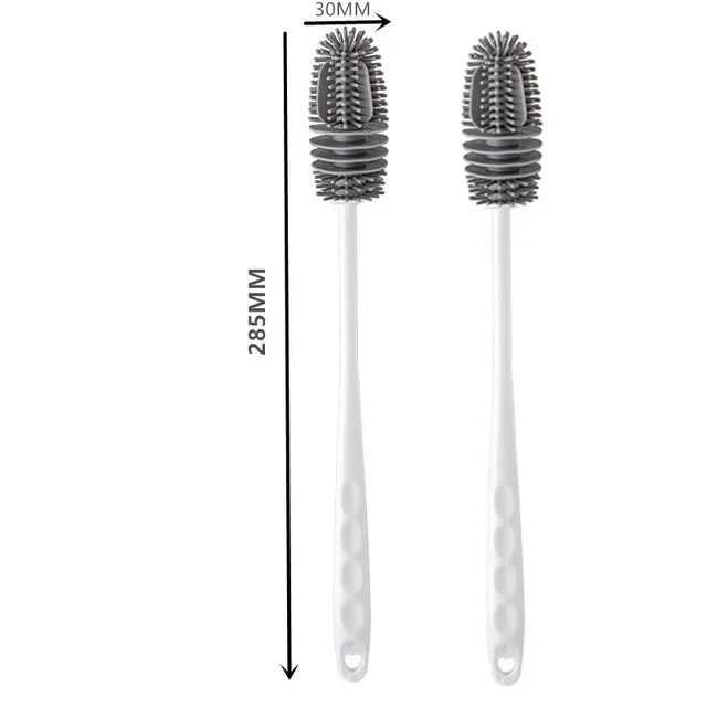 Escova de limpeza Silicone Escova de limpeza 02 - Escova de limpeza Silicone Design & Casa 2 unidade Branca