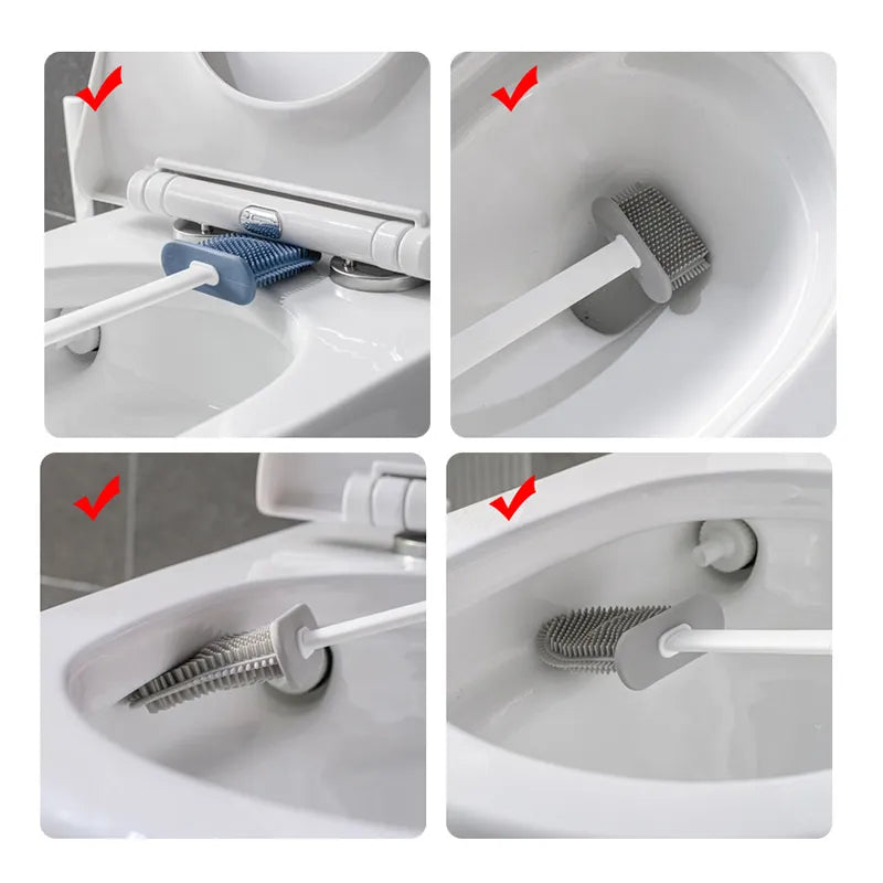 Escova Sanitária Com Suporte Organizador 07 - Suporte Para Vassouras multifuncional Design & Casa