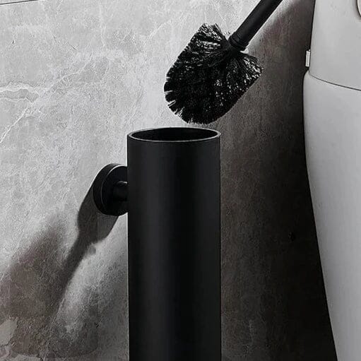 Escova Sanitária De Inox Com Suporte De Parede Escova Sanitária De Inox Com Suporte De Parede LightHousi