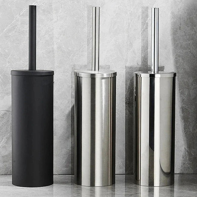 Escova Sanitária De Inox Com Suporte De Parede Escova Sanitária De Inox Com Suporte De Parede LightHousi