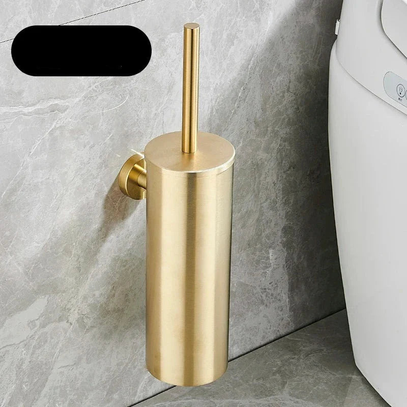 Escova Sanitária De Inox Com Suporte De Parede Escova Sanitária De Inox Com Suporte De Parede LightHousi