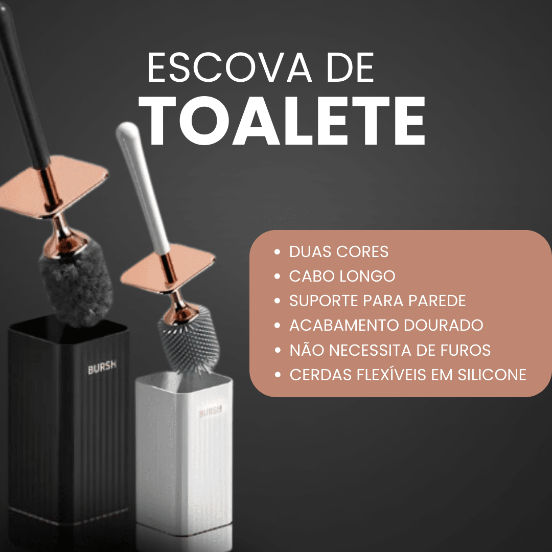 Escova Sanitária Silicone Luxo Design & Casa Escova Sanitária Silicone Luxo Design & Casa - Coleção Banheiro Design & Casa