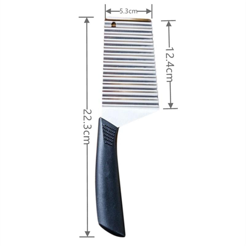 Fatiador de Legumes em Aço Inoxidável Fatiador de Legumes em Aço Inoxidável Design & Casa Faca Fatiadora Preta