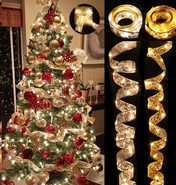 Fita de Natal Aramada com LED Dourada Fita de Natal Aramada com LED - Coleção Natal Design & Casa 1x