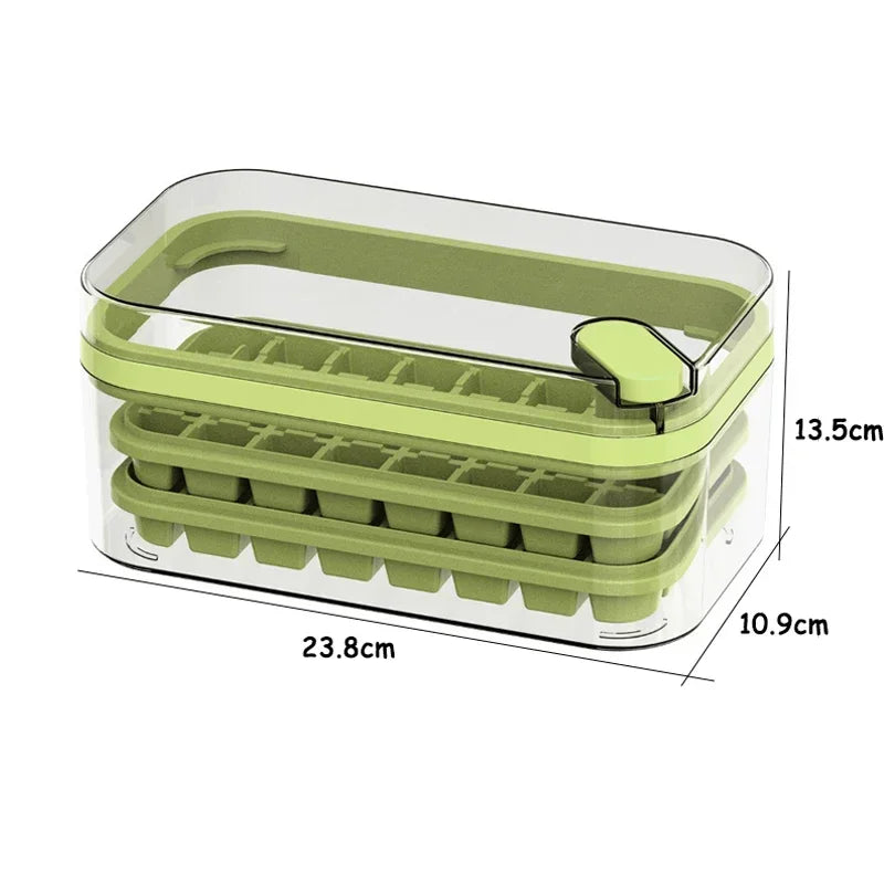 Forma de Gelo Com Botão Desmoldar e Pegador Forma de Gelo Com Botão Desmoldar e Pegador LightHousi