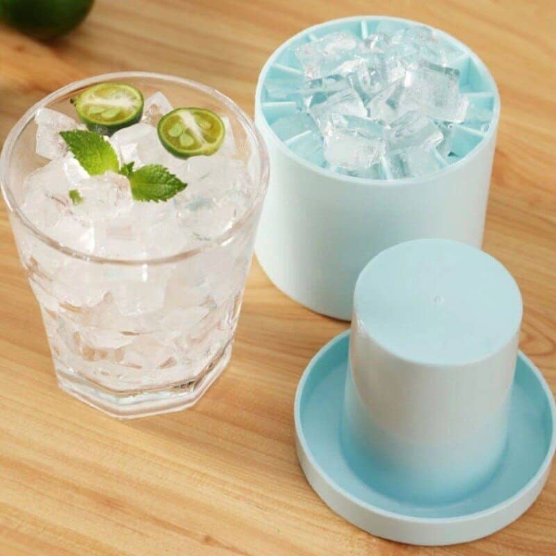 Forma de Gelo de Silicone com Tampa Forma de Gelo de Silicone com Tampa LightHousi