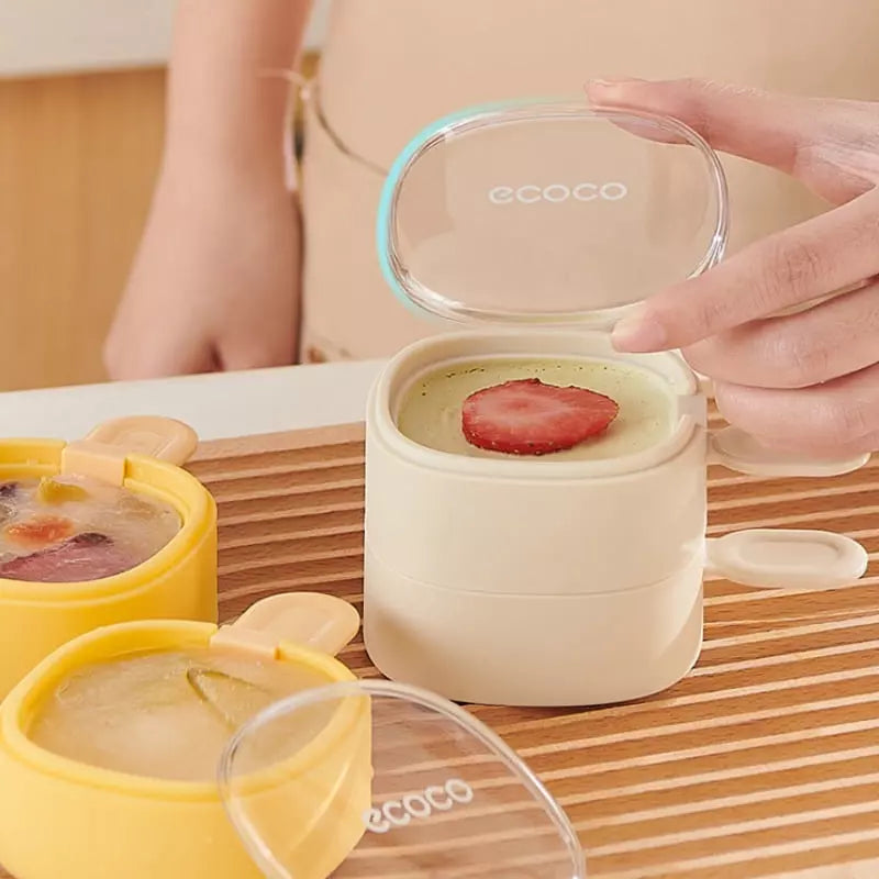 Forma de Picolé de Silicone Com Tampa Hermética Forma de Picolé de Silicone Com Tampa Hermética LightHousi