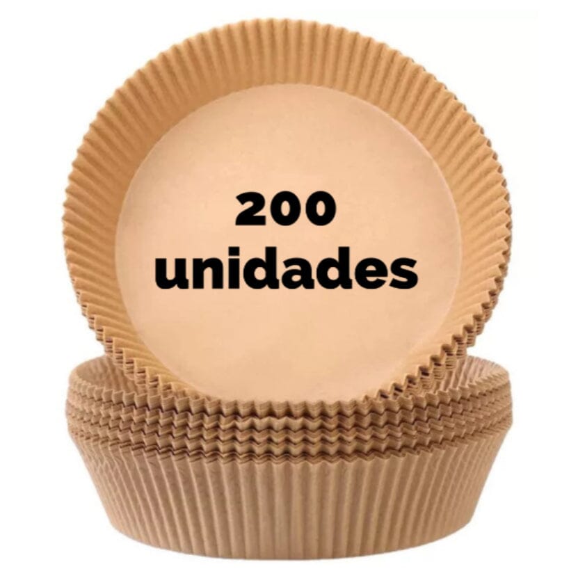 Forma Para Airfryer Redonda Antiaderente Descartável Forma Para Airfryer Redonda Antiaderente Descartável Design & Casa 200 Unidades