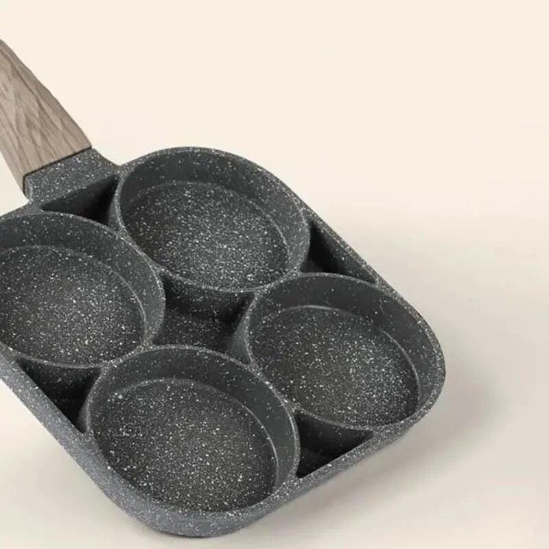 Frigideira Antiaderente para Ovos 4 Furos Multiuso Frigideira Antiaderente para Ovos 4 Furos Multiuso Design & Casa