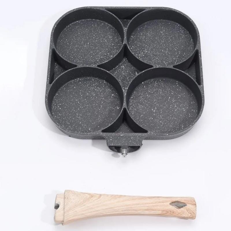 Frigideira Antiaderente para Ovos 4 Furos Multiuso Frigideira Antiaderente para Ovos 4 Furos Multiuso Design & Casa 4 Furos 1 PC