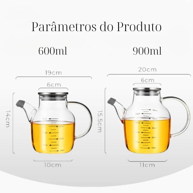 Galheteiro de Vidro 900ml Galheteiro de Vidro 900ml LightHousi