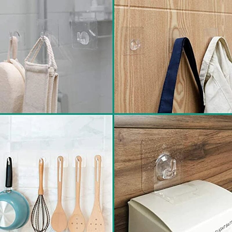 Gancho De Parede Adesivo Transparente Gancho De Parede Adesivo Transparente LightHousi