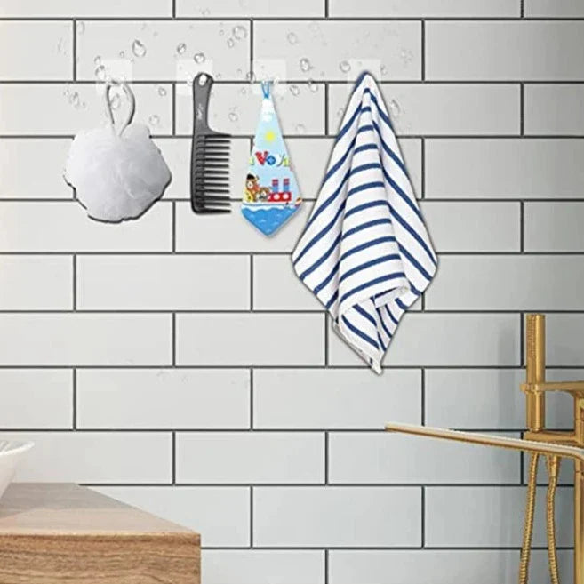 Gancho De Parede Adesivo Transparente Gancho De Parede Adesivo Transparente LightHousi