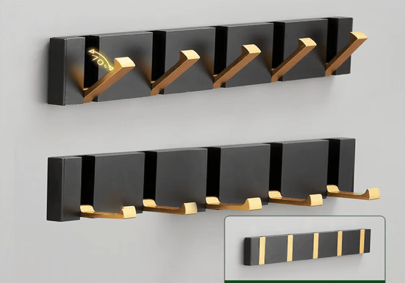 Gancho de Parede Dobrável Invisível Gancho de Parede Dobrável Invisível Design & Casa