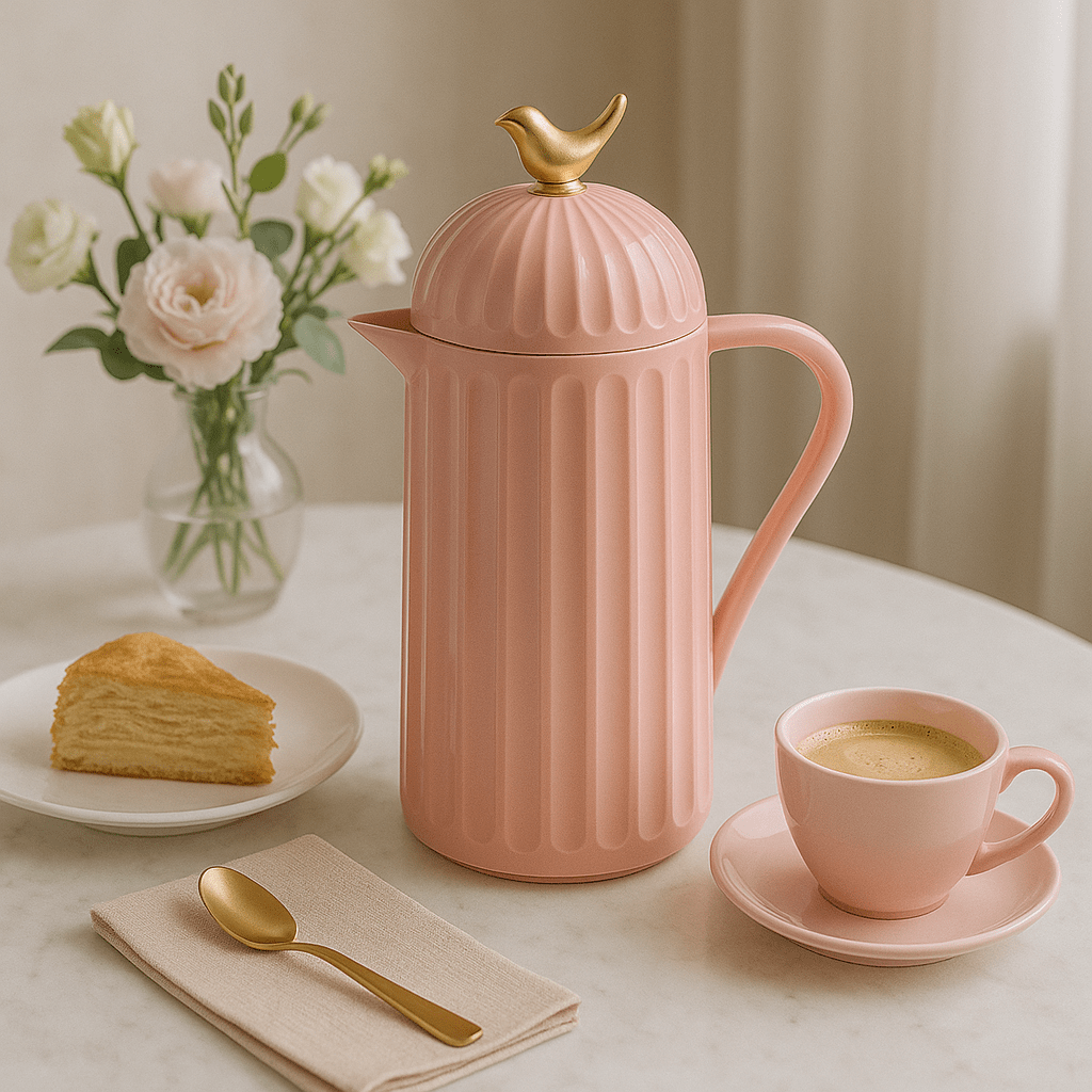 Garrafa Térmica de Plástico Pássaro Rosa 1L - Wolff Coleção Mesa Posta> Garrafas Térmicas- Garrafa Térmica de Plástico Pássaro Rosa 1L - Wolff Design & Casa