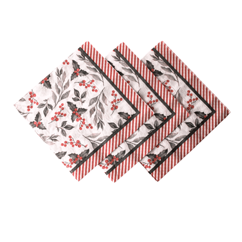 Guardanapo De Papel Natalino Azevinhos C/20 Folhas Guardanapo De Papel Natalino C/20 Folhas Design & Casa