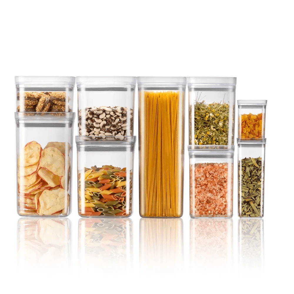 Hermético Quadrado Tripla Vedação 1,8 L Coleção Potes Hernéticos- Hermético Quadrado Tripla Vedação 1,8 L Design & Casa