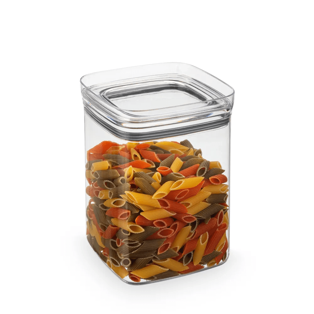 Hermético Quadrado Tripla Vedação 1,8 L Coleção Potes Hernéticos- Hermético Quadrado Tripla Vedação 1,8 L Design & Casa