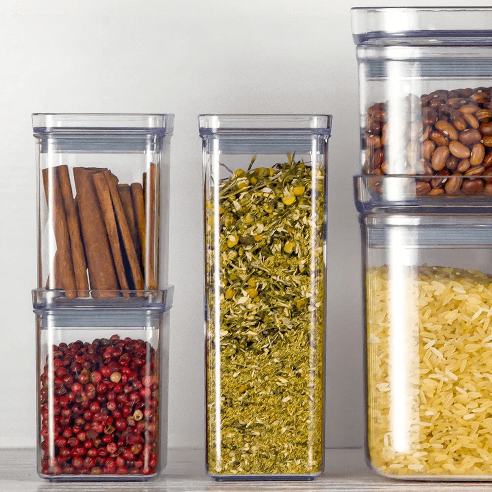 Hermético Quadrado Tripla Vedação 1,8 L Coleção Potes Hernéticos- Hermético Quadrado Tripla Vedação 1,8 L Design & Casa