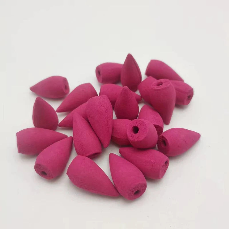 Incenso em Resina Várias Frangâncias Coleção Saúde e Bem Estar - Incensos em Vários Tipos de Fragrância no Formato de Cone Design & Casa Rosa 10 Peças