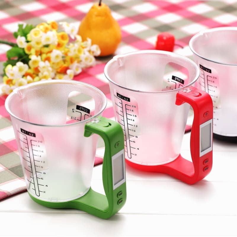 Jarra com Medidor e Balança Digital Embutido Jarra com Medidor e Balança Digital Embutido LightHousi Vermelho