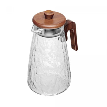 Jarra de Vidro com Tampa e Cabo em Bambu 1,5L Coleção Mesa Posta> Jarras- Jarra de Vidro com Tampa e Cabo em Bambu 1,5L Design & Casa