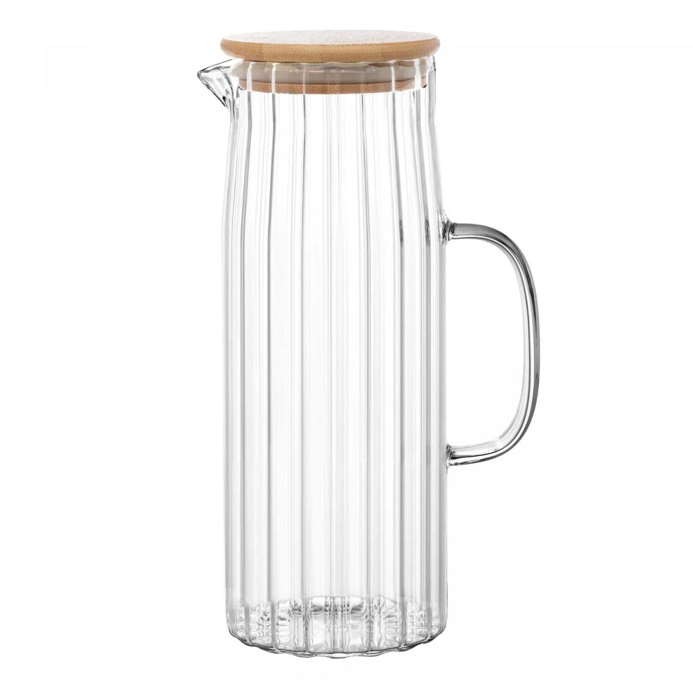 Jarra de Vidro com Tampa em Bambu 1,2L Coleção Mesa Posta> Jarra-Jarra de Vidro com Tampa em Bambu 1,2L Design & Casa