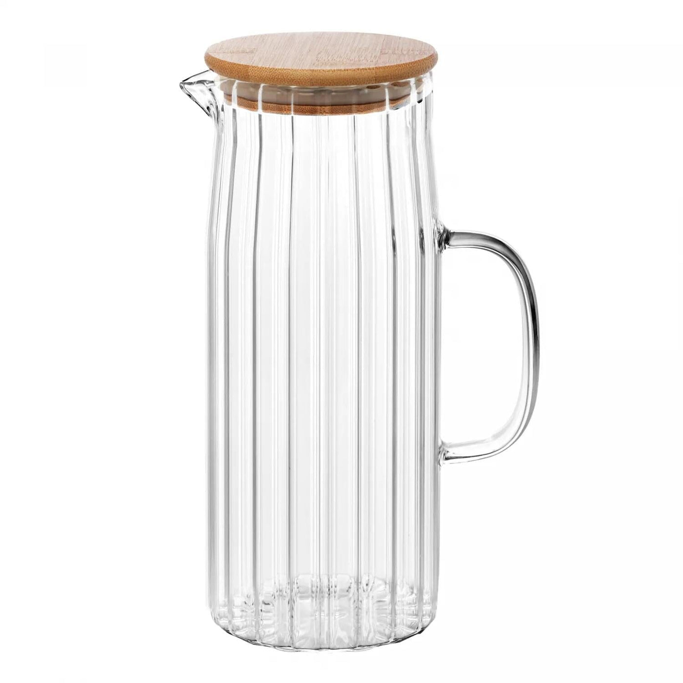Jarra de Vidro com Tampa em Bambu 1,2L Coleção Mesa Posta> Jarra-Jarra de Vidro com Tampa em Bambu 1,2L Design & Casa