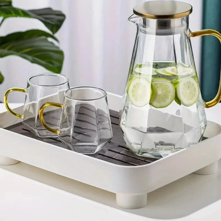 Jarra De Vidro Que Vai Ao Fogo 1l Transparente Jarra De Vidro Que Vai Ao Fogo 1l Transparente LightHousi