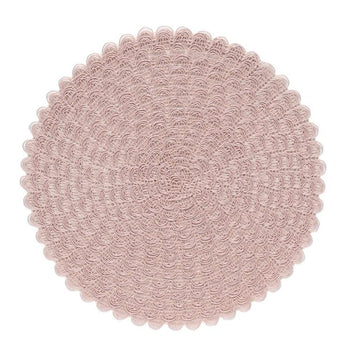 Jogo Americano Impermeável Rosé com Acabamento Escamado Coleção Mesa Posta- Jogo Americano Impermeável Rosé com Acabamento Escamado Design & Casa