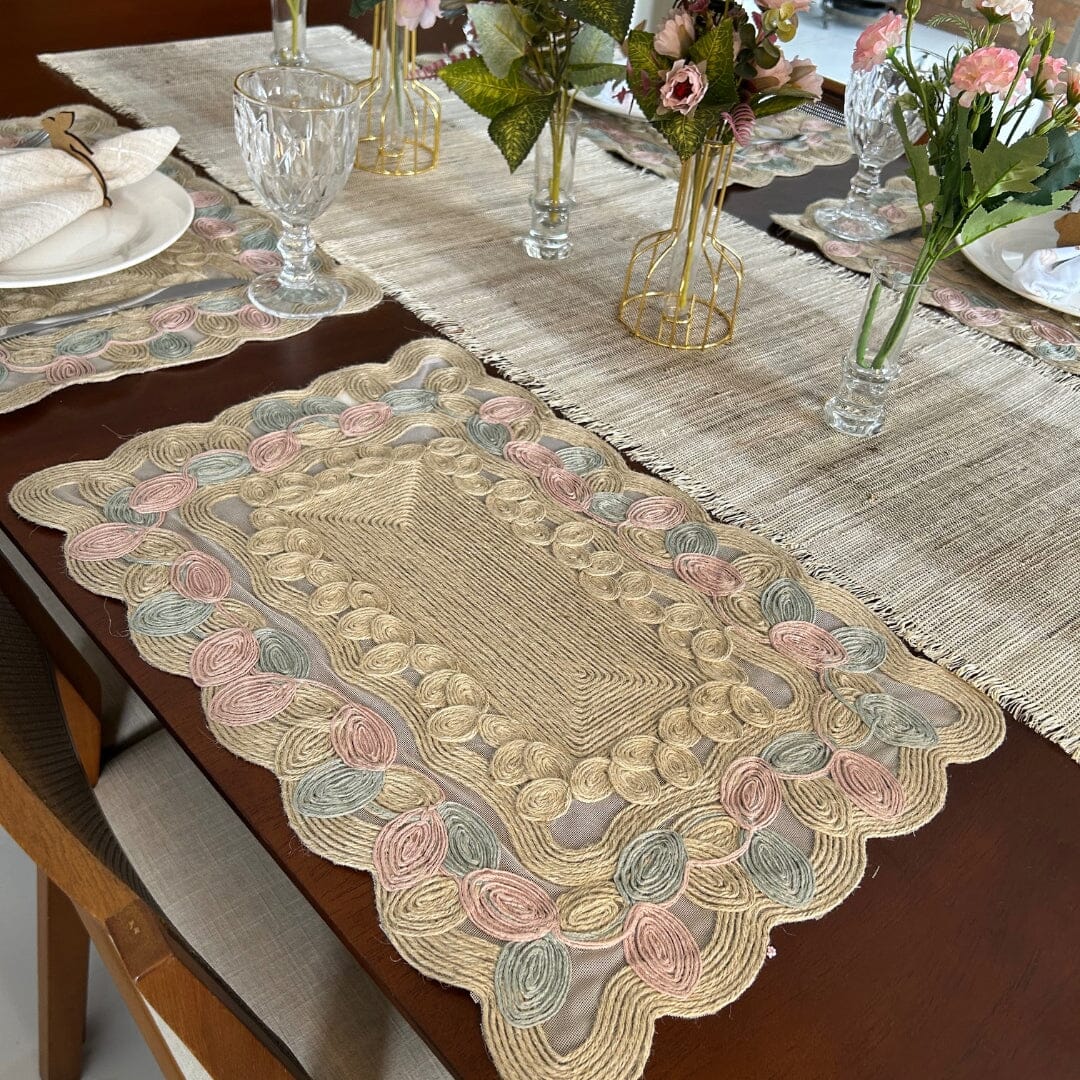 Jogo Americano Retangular Páscoa 50cm Jogo Americano Retangular Juta 50cm Design & Casa